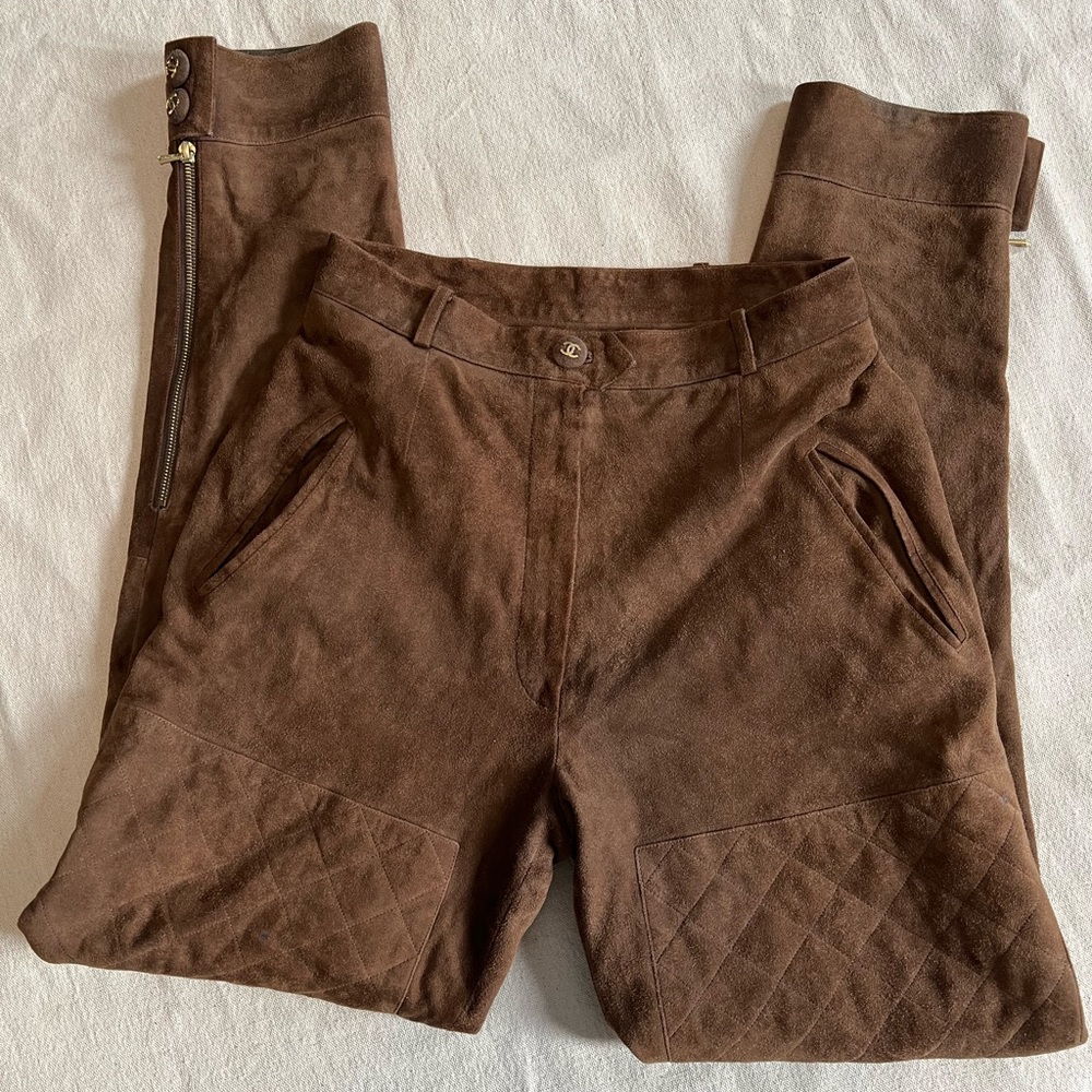 ❌SOLD❌Chanel Collection 29 Suede Pants *SELLING AS IS*